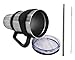 Nature Boy 30 oz Stainless Steel Travel Tumbler Set with Coffee Mug Handle Vacuum Sealed Sliding Lid Drinking Straw Wire Cleaning Brush