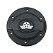 Matte Black Aluminum Fuel Filler Door Cover Gas Tank Cap Compatible for 2007-2017 Jeep Wrangler JK & Unlimited 2/4 Door