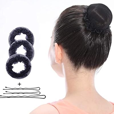 Mikibana Girls Women Bun Hair Nets Elastic Mesh Hair