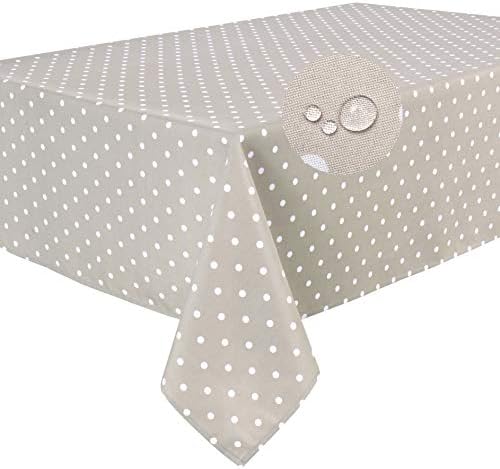 HomeDirectIE Extra Large Easy-Care Quality Rectangular Fabric Tablecloth 140x240cm 55"x94"