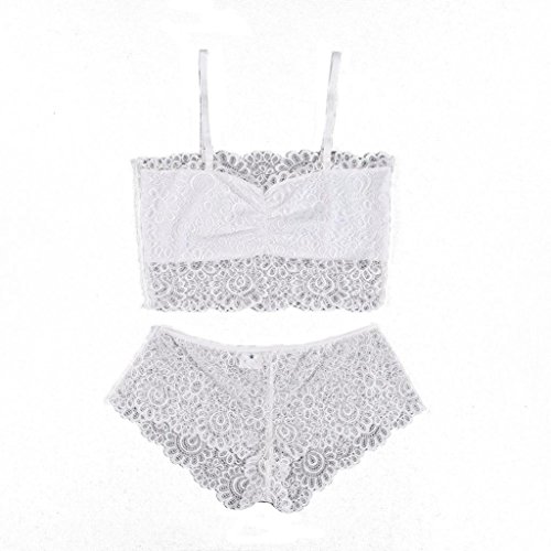 DongDong Hot Sale! Lady Sexy Lingerie Corset Lace Push up Top Bra+Pants Set Sleepwear - Thumbnail 2