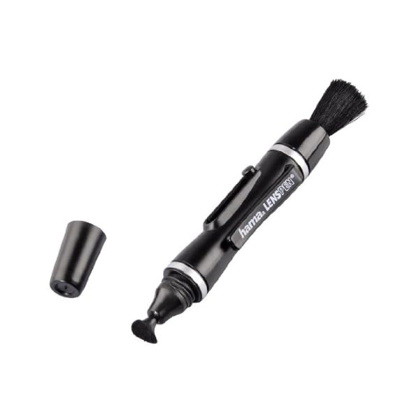 Hama Reinigungsstift zur Objektiv- und Filterreinigung, 11,5 cm lang, Lenspen DigiKlear, Schwarz/Silber