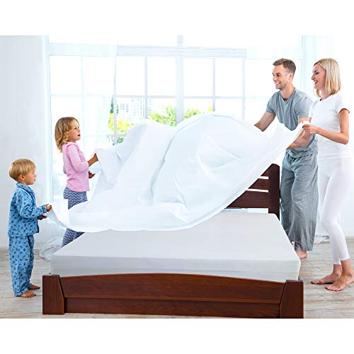 Waterproof Mattress Encasement Cover King Size Soft, Breathable Cotton