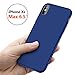 TORRAS Slim Fit iPhone Xs Max Case 6.5 Inch, Hard Plastic Ultra Thin Matte Finish Grip Protective Phone Cover Case for iPhone X Max Case, Navy Blue