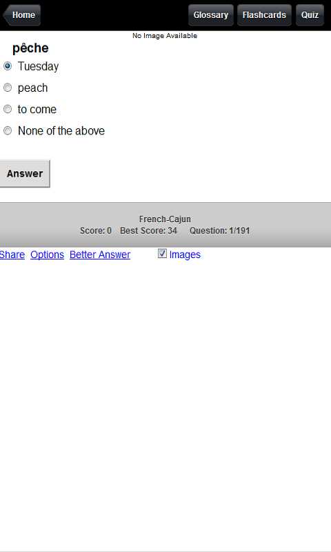 French-Cajun Quiz & Dictionary