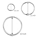 SOTOGO 70 Pieces Book Rings Loose Leaf Binder Ring Key Chain Key Rings,Including 1 Inch 1.2 Inch 1.8 Inch Three Size