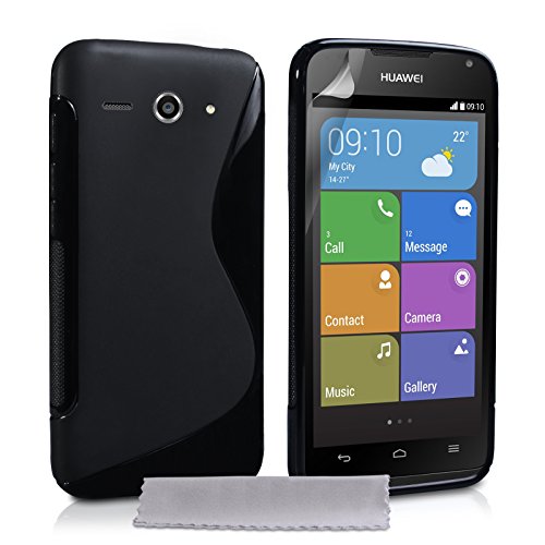 Caseflex Huawei Ascend Y530 Case Black Silicone S-Line Cover