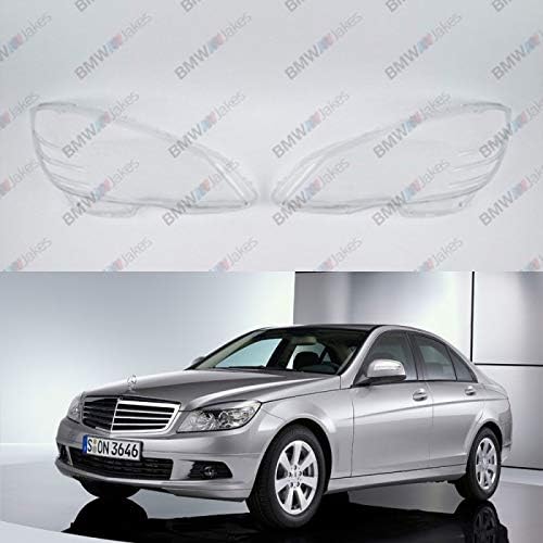 Headlight Lens Covers Replacement for C-Class W204 (2007-2011) Before Facelift PAIR (L+R)