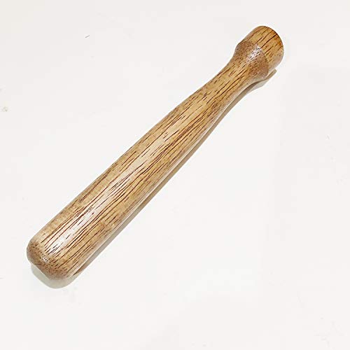 20,3 cm großer Stößel aus Holz für Cocktail, Mojito-Getränke, langlebig, flacher Kopf und runder Kopf, Stößel, Holz… – Bild 4