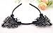 Bonnie Z. Leonardo Exquisite Sweet Lace Cat Ears Headband+Choker Pure Black