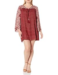 red bell sleeve dress