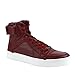 Gucci High Top Strong Dark Red Leather Sneakers with Strap 386738 6148 (6 G / 7 US)