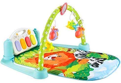 Sky Tech Kick and Play Multi-Function ABS High Grade Plastic Piano Baby Gym and Fitness Rack with Hanging Rattles, Music & Light(Multicolored)