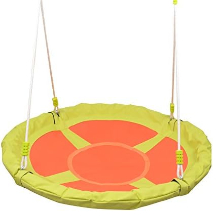 David Cartier 2016 Orange Children's Outdoor swing Diameter 40 Inches with Swing rope,Outdoor training set