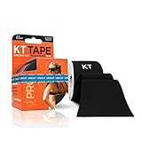KT TAPE PRO Kinesiology Tape, Elastic Therapeutic Tape, Uncut, 16 Feet, Black
