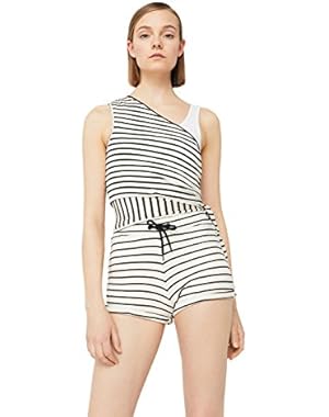Mango Women's Cotton Striped Shorts
