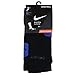 NIKE ELITE CUSHIONED BASKETBALL CREW SOCKS BLACK GAME ROYAL SX3693-004 SIZE 8-12