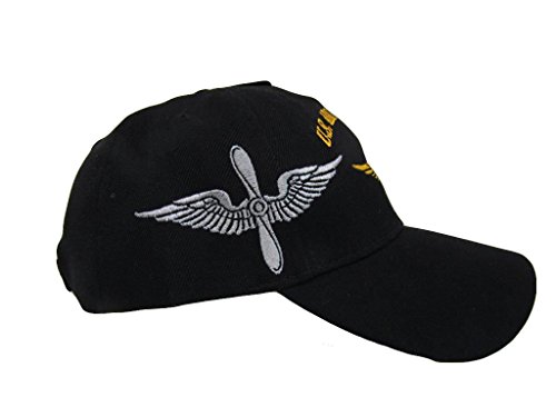 U.S. Army Aviation Division Shadow Black Embroidered Cap Hat