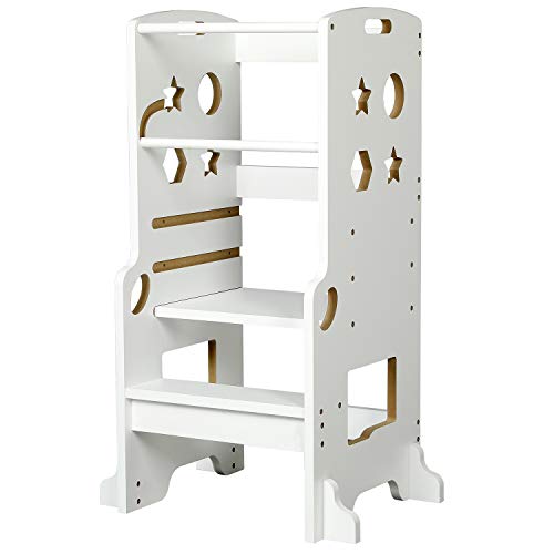 ADORNEVE Kitchen Stool for Kids Height Adjustable Toddler Kitchen Stool