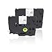 Molshine 2 Pack Heat-shrink Tube Label Tape Compatible for Brother HSe-211 HSe211 HS211 HS-211 Black on White 0.23 inches(5.8mm)