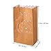 Tinksky Halloween Paper Candle Luminary Bag Bat Pumpkin Carved Tea Light Holder Bag for Happy Halloween Decoration 12pack