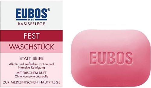 Eubos Hard Red With Fresh Scent 125 g -For Daily Gentle Body Cleansing -Scrubs & Body Treatments - Cleansers & Body Washes - Soaps- Germany