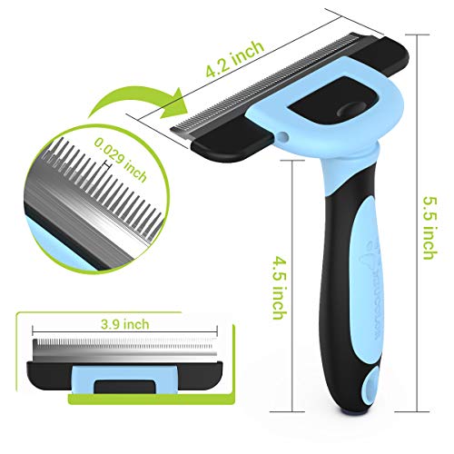 MIU COLOR Pet Grooming Brush, Professional Deshedding Tool, Effectively Reduces Shedding by Up to 90% for Short Hair and Long Hair Dogs/Cats(Blue) MIU COLOR Pet Grooming Brush, Professional Deshedding Tool, Effectively Reduces Shedding by Up to 90% for Short Hair and Long Hair Dogs/Cats(Blue)