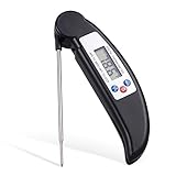 Instant Read Cooking Meat Thermometer - Super Fast Digital Electronic Kitchen Food Thermometer With Collapsible Internal Probe For Grill Cooking BBQ Oven Smoker Meat Kitchen Candy and Bath Water