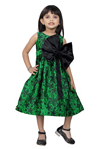 green baby frock