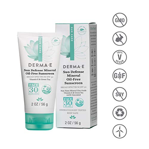 DERMA E Sun Defense Mineral Oil-Free Sunscreen SPF 30 Face – Broad Spectrum Facial Sun Cream – Hypoallergenic, Fragrance… - Image 3