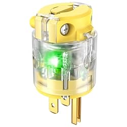 NEMA 5-15 Extension Cord Repair End Illuminated