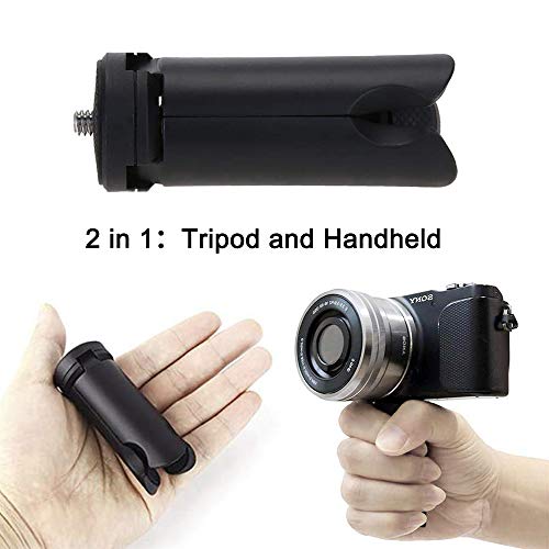 Maexus Mini Tripod Stand for Selfie Stick Monopod Stabilizer Mount on Cellphone DSLR Cameras,Portable Folding Desktop Stand for Projector for ZHIYUN Smooth Q/Smooth 4/ Feiyu/OSMO Mobile 2 Gimbal