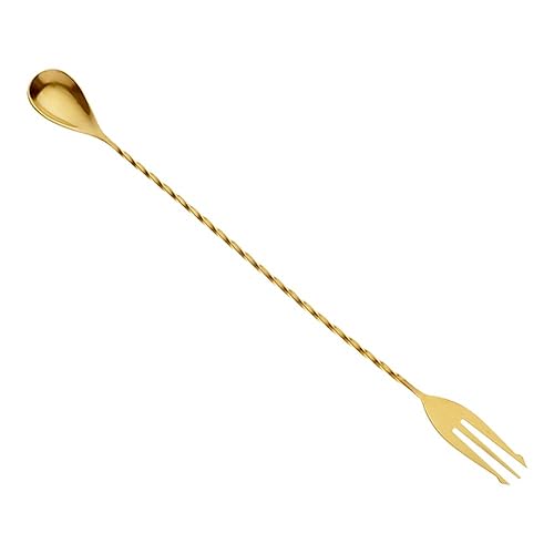Barfly Fork Bar Spoon, End 12 3/8" (31.5 cm), Gold