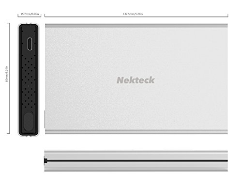 image for Nekteck Aluminum SATA to USB C Hard Disk Enclosure(Gen 1) HDD/SSD Adap