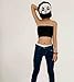 Tuesdays2 Strapless Short Chest Binder Top for Tomboy Lesbian (M, Black)