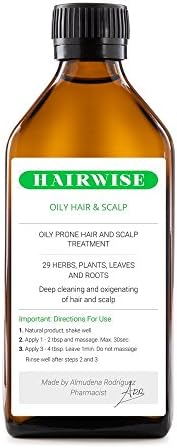 100% Natural Plant Based Oily Hair & Scalp Treatment 270ml. / 9.1 fl.oz. For Men and Women