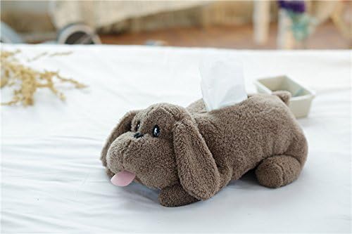 PPMM Cartoon Puppy Home Decoration Plush Toy Tissue Box Holder