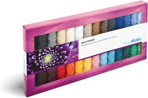 American & Efird Mettler Silk Finish Cotton Gift Pack Article 105, 28 Color