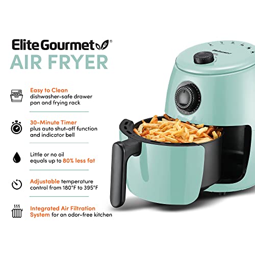 Elite Gourmet EAF0201BL Personal Compact Space Saving Electric Hot Air