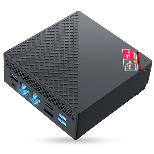 NiPoGi AM06 PRO Mini PC АMD Ryzen 7 7730U(Besser als i7-1255U/R5 5730U, 8C/16T, bis zu 4,5 GHz), 32 GB DDR4 1 TB M.2 SSD Mini Desktop Computer W-11 Pr