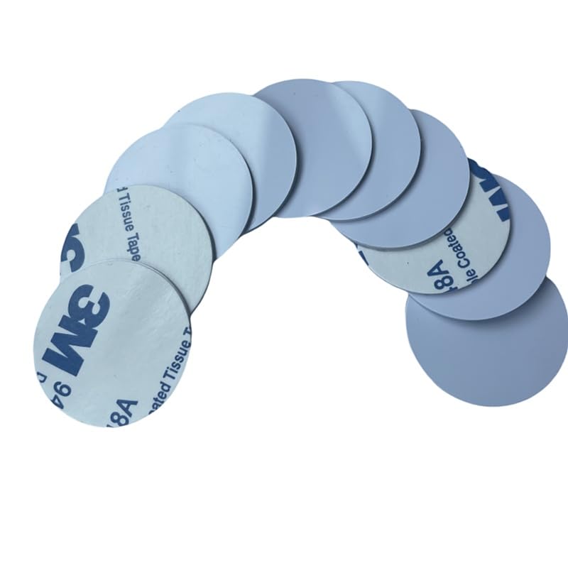 Photo 1 of 125kHz T5577 RFID Coin tag with Adhesive Backing for Identity Key Tags That can be rewritten with a Diameter of 25mm (10PCS)