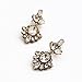 Fit&Wit Golden Tone Rhinestone Clear Crystal Drop Dangle Stud Earrings Jewelry Set