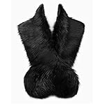 Yexinbridal Faux Fur Collar Shawl Stole Scarf Bridal Wrap Shrug for Winter Wedding Yexinbridal Faux Fur Collar Shawl Stole Scarf Bridal Wrap Shrug for Winter Wedding