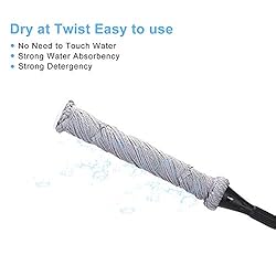 Eyliden Mop with 2 Reusable Heads, Easy Wringing