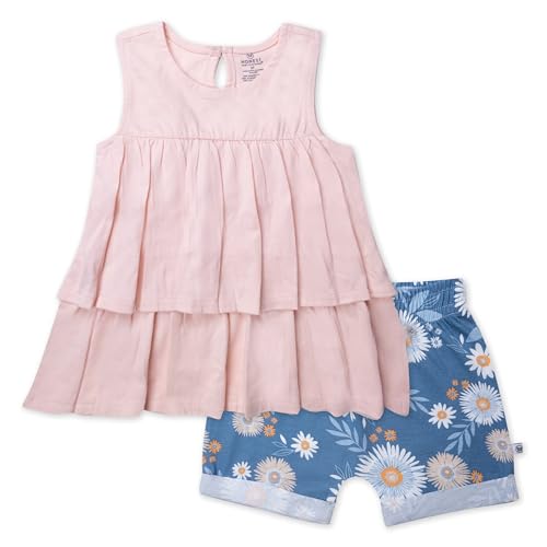 HonestBaby unisex-baby 2-Piece Shirt & Short Set for Infant, Baby and Toddler G…