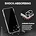 ANHONG iPhone Xs Max Clear Case Card Holder, [Slim Fit][Wireless Charger Compatible] Protective Soft TPU Shock-Absorbing Bumper Case Compatible iPhone Xs Max 6.5 inch