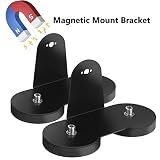 Moso LED Magnetic Mount Bracket for Light Bar, 2 Pcs Powerful Magnetic Base Mount Sucker Holder Magnet Tube Clamp for LED Light Bar Work Light