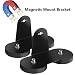 Moso LED Magnetic Mount Bracket for Light Bar, 2 Pcs Powerful Magnetic Base Mount Sucker Holder Magnet Tube Clamp for LED Light Bar Work Light primary