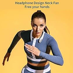 Leafless USB Hanging Neck Fans Portable Rechargable