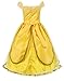 JerrisApparel Princess Belle Costume Deluxe Party Fancy Dress Up for Girls (5 Years, Yellow One)